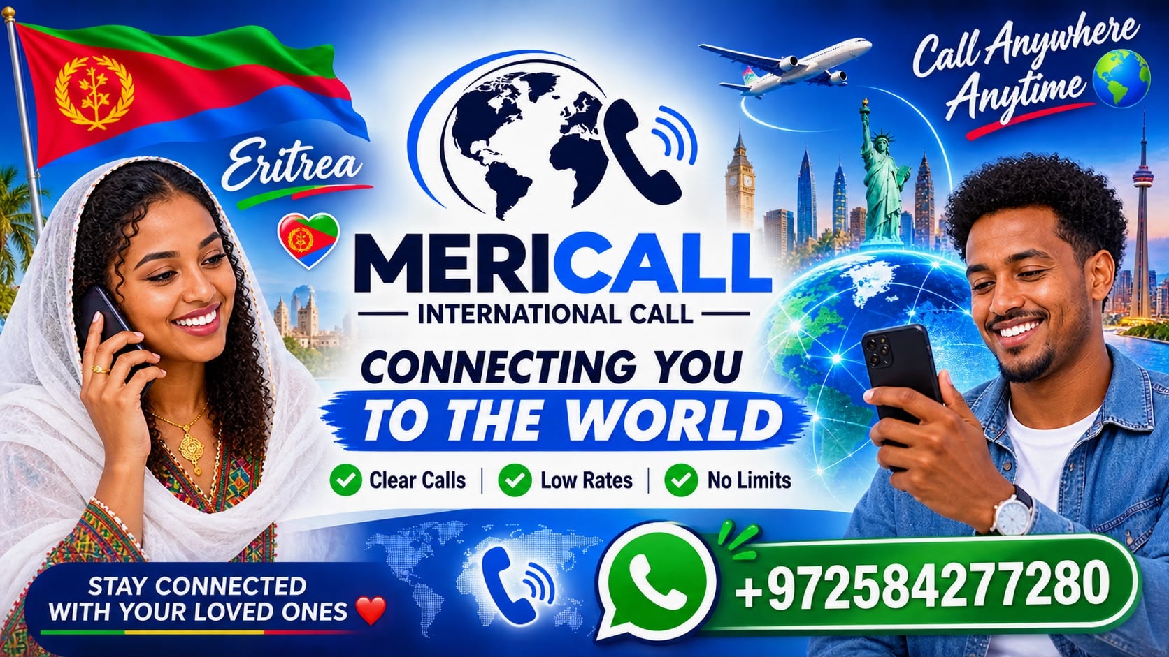 Stay connected with family abroad